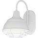 R Series 1 Light 11.75 inch White Outdoor Wall Bracket